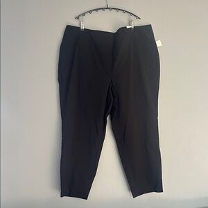 Jasmine and Juliana Classic Black Straight Leg Women's Pants Size 22W